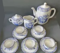 Serwis kawowy Giesche lata 20-te XX w. China Blau — ujęcie 2