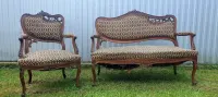 Sofa i fotel, włoski komplet — ujęcie 2