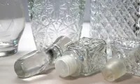 Stare KARAWKI kryształowe PRL, na sztuki — ujęcie 3