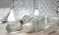 Stare KARAWKI kryształowe PRL, na sztuki — ujęcie 3