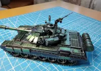 T-72 B3 gotowy złożony metalowy model z setu Shupin 20cm 280el. 1:48 + gablota — ujęcie 4