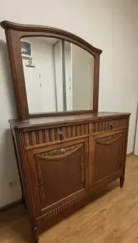Toaletka duża XIX w., szafka zabytkowa, komoda, antyk — ujęcie 2
