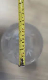 Wazon kryształowy PRL 26 cm - prawdziwy kryształ — ujęcie 5