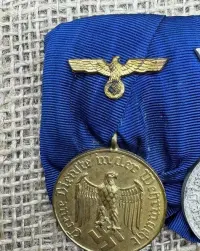 x2 Medal bar 4 i 12 lat original ww2 — ujęcie 2