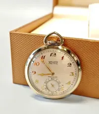 Zegarek Kieszonkowy Gruen Veri-Thin PRECISION Switzerland 9mm GOLD FILLED 10K Kolekcjonerski / Bardzo Ładny Stan ! — ujęcie 3