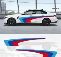 Zestaw naklejek BMW na boki M Performance power M3 M5 — ujęcie 2