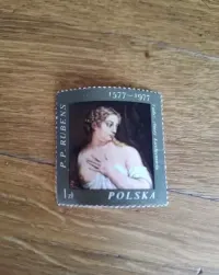 Znaczek P.P. Rubens 1577; 1977 Polska 1 zł stan idealny — ujęcie 3