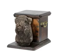 Irish soft coated wheaten terrier urna wykonana z drewna z psem Art-Dog — ujęcie 4