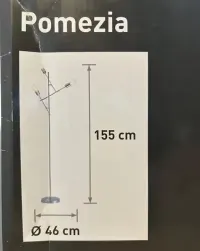 Lampa stojąca, 3 punktowa, 155 cm, metalowa — ujęcie 3