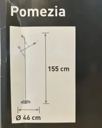 Lampa stojąca, 3 punktowa, 155 cm, metalowa — ujęcie 3