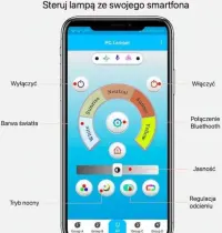 Lampa sufitowa LED Kwiat Lotosu czarny 130 W ,14 listków — ujęcie 3