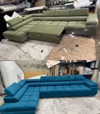 Naroznik Roki Stylowy L oraz U pikowany Nowy funkcja spania — ujęcie 4