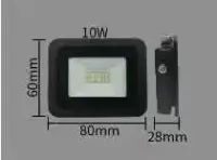 Naświetlacz 10 W czarny ciepła biała, lampa zewnętrzna LED — ujęcie 2