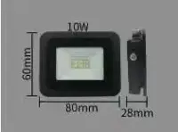 Naświetlacz 10 W czarny ciepła biała, lampa zewnętrzna LED — ujęcie 2