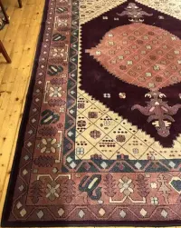 Piękny w 100% wełniany dywan do salonu (270 x 195cm) — ujęcie 2