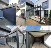 PROMOCJA ! ! Pergola Aluminiowa Lamele Zadaszenie Taras Led Transport — ujęcie 5