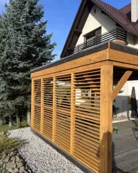 Rolety, żaluzje tarasowe, drewniane, regulowane, ruchome PORDUCENT — ujęcie 3