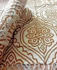 2x Duży dywan 180x120 Dwa Dywany boho na taras balkon patio z frędzlami dywanik mata prezent — ujęcie 4