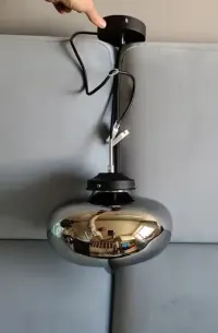 Lampa wisząca srebrna dymiona  MDM2096/1 A - Italux E27 — ujęcie 4