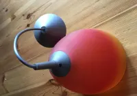 Lampa wisząca, żyrandol, industrialna, szklany klosz, retro — ujęcie 3