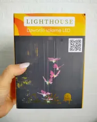 Lighthouse dzwonki solarne LED motyle zmieniające kolor 6 sztuk — ujęcie 4