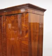 BIEDERMEIER szafa orzechowa, XIX wiek, po renowacji, antyk, vintage — ujęcie 5
