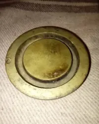 Antyk mosiądz loft vintage opielniczka 3kg waga ciężka — ujęcie 3