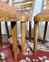 Krzesła Art Deco kultowy oryginalny Thonet lata 40. buk mat vintage retro antyk pelna renowacja — ujęcie 3