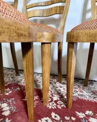 Krzesła Art Deco kultowy oryginalny Thonet lata 40. buk mat vintage retro antyk pelna renowacja — ujęcie 3