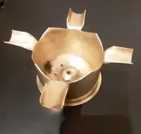 Popielnica antyk ręczna robota z łuski pocisku altyler. 1915r — ujęcie 2