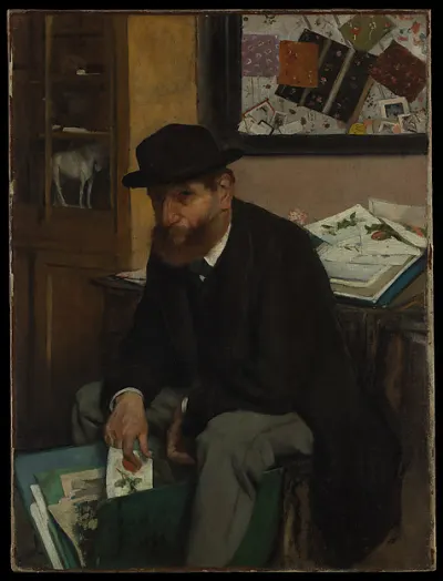 The Collector of Prints — Edgar Degas — praca Marta Zieliński, Wrocław