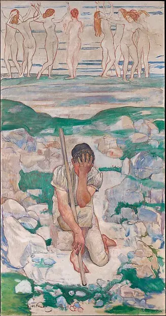 The Dream of the Shepherd (Der Traum des Hirten) — Ferdinand Hodler — praca Łukasz Wójcik, Bydgoszcz