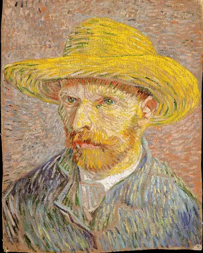 Self-Portrait with a Straw Hat (obverse: The Potato Peeler) — Vincent van Gogh — praca Marta Zieliński, Wrocław