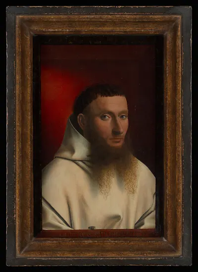 Portrait of a Carthusian — Petrus Christus — praca Antoni Krawczyk, Łódź