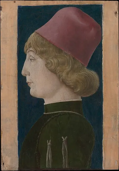 Portrait of a Young Man — Cosmè Tura (Cosimo di Domenico di Bonaventura) — praca Ewa Głowacki, Kraków