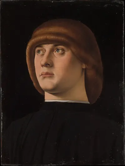 Portrait of a Young Man — Jacometto (Jacometto Veneziano) — praca Kamil Lis, Białystok