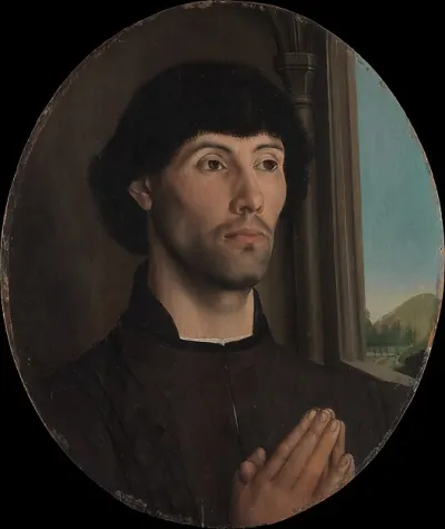 Portrait of a Man — Hugo van der Goes — praca Wojciech Ostrowska, Zielona Góra