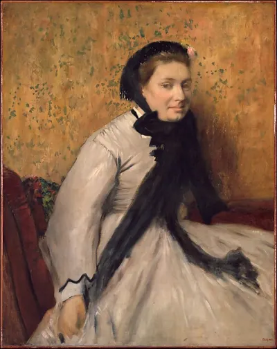 Portrait of a Woman in Gray — Edgar Degas — praca Marta Król, Białystok