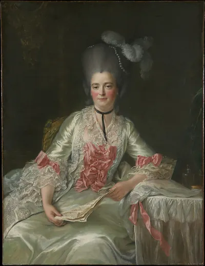 Marie Rinteau, called Mademoiselle de Verrières — François Hubert Drouais — praca Krzysztof Dąbrowski, Poznań