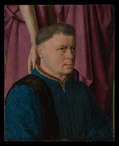 A Donor Presented by a Saint — Dieric Bouts — praca Paweł Kowalczyk, Szczecin