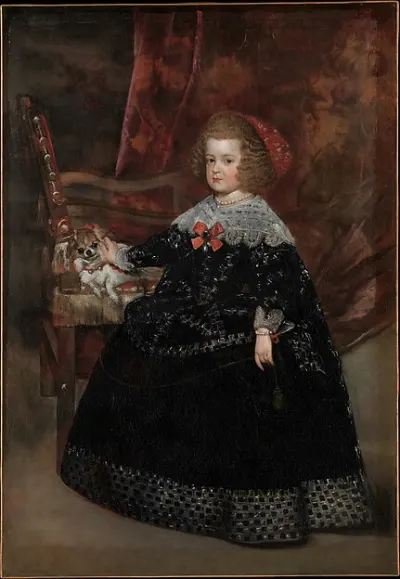 María Teresa (1638–1683), Infanta of Spain — Juan Bautista Martínez del Mazo — praca Marta Walczak, Łódź
