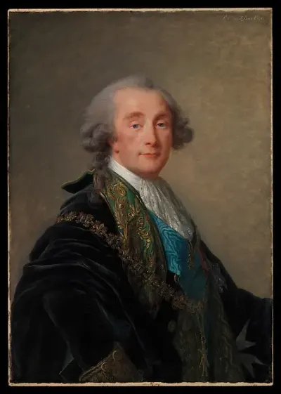 Alexandre Charles Emmanuel de Crussol-Florensac (1743–1815) — Elisabeth Louise Vigée Le Brun — praca Piotr Wieczorek, Lublin