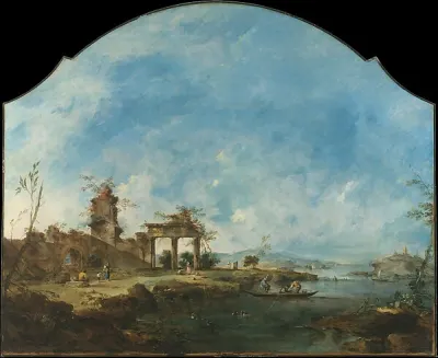 Fantastic Landscape — Francesco Guardi — praca Marcin Krawczyk, Łódź