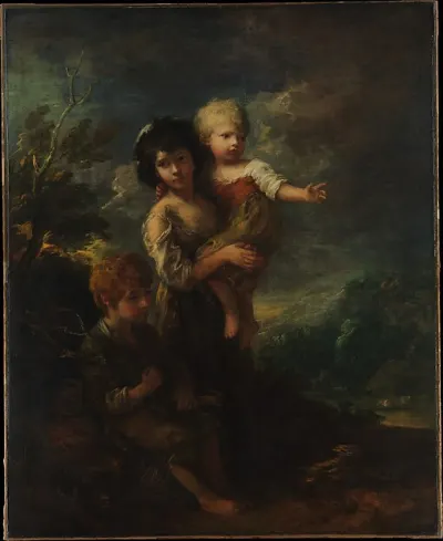 Cottage Children (The Wood Gatherers) — Thomas Gainsborough — praca Łukasz Dąbrowski, Poznań