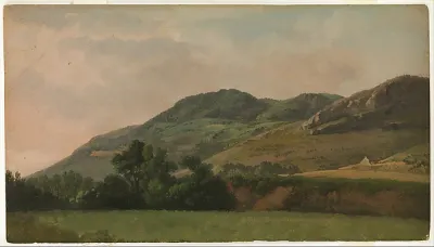Mountainous Landscape at Tivoli — Simon Denis — praca Tomasz Grabowska, Kraków