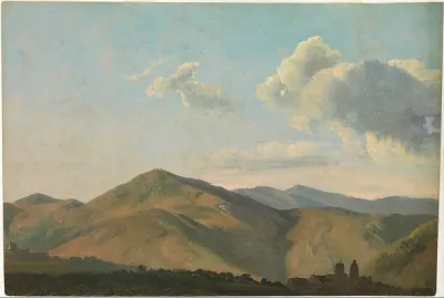 Mountainous Landscape at Vicovaro — Simon Denis — praca Zofia Mazur, Warszawa
