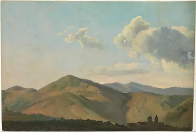 Mountainous Landscape at Vicovaro — Simon Denis — praca Zofia Mazur, Warszawa