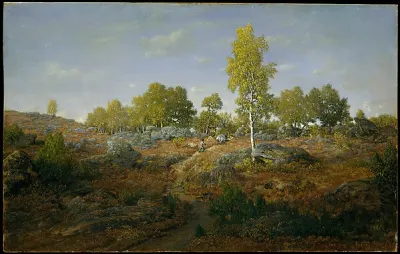 An Early Summer Morning in the Forest of Fontainebleau — Théodore Rousseau — praca Weronika Kaczmarek, Toruń