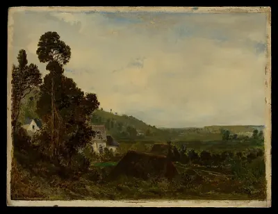 An Old Chapel in a Valley — Théodore Rousseau — praca Bartosz Michalski, Rzeszów