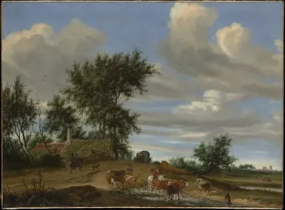 A Country Road — Salomon van Ruysdael — praca Monika Mazur, Warszawa
